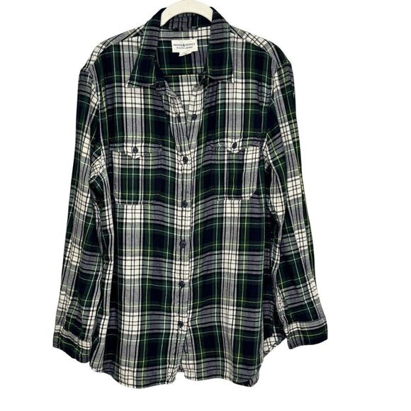 Ralph Lauren Tops - Denim & Supply Ralph Lauren Shirt Womens Large Green Plaid Flannel Cotton